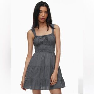 Aritzia Martine Poplin Dress Vintage Navy - XL